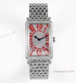 Swiss Replica Franck Muller Long Island Watch Iced Out Stainless Steel